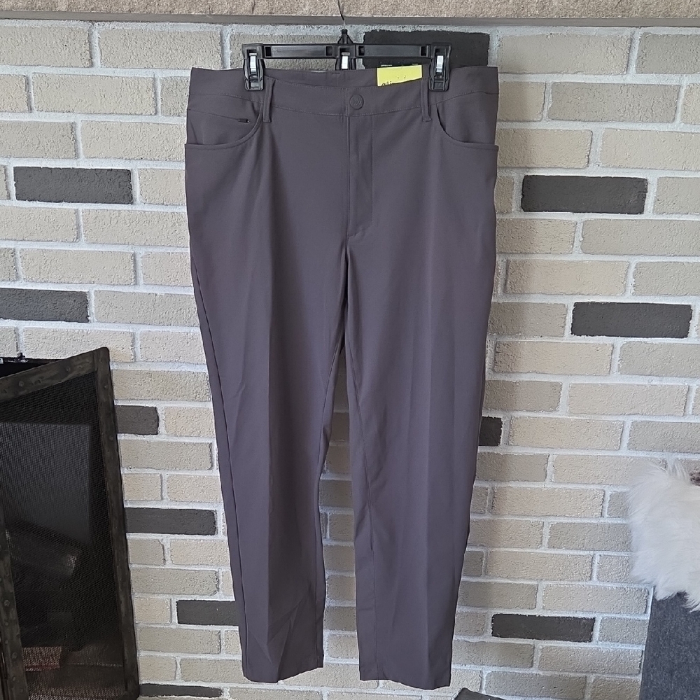 All In Motion Gray Straight-Leg Golf Pants NWT